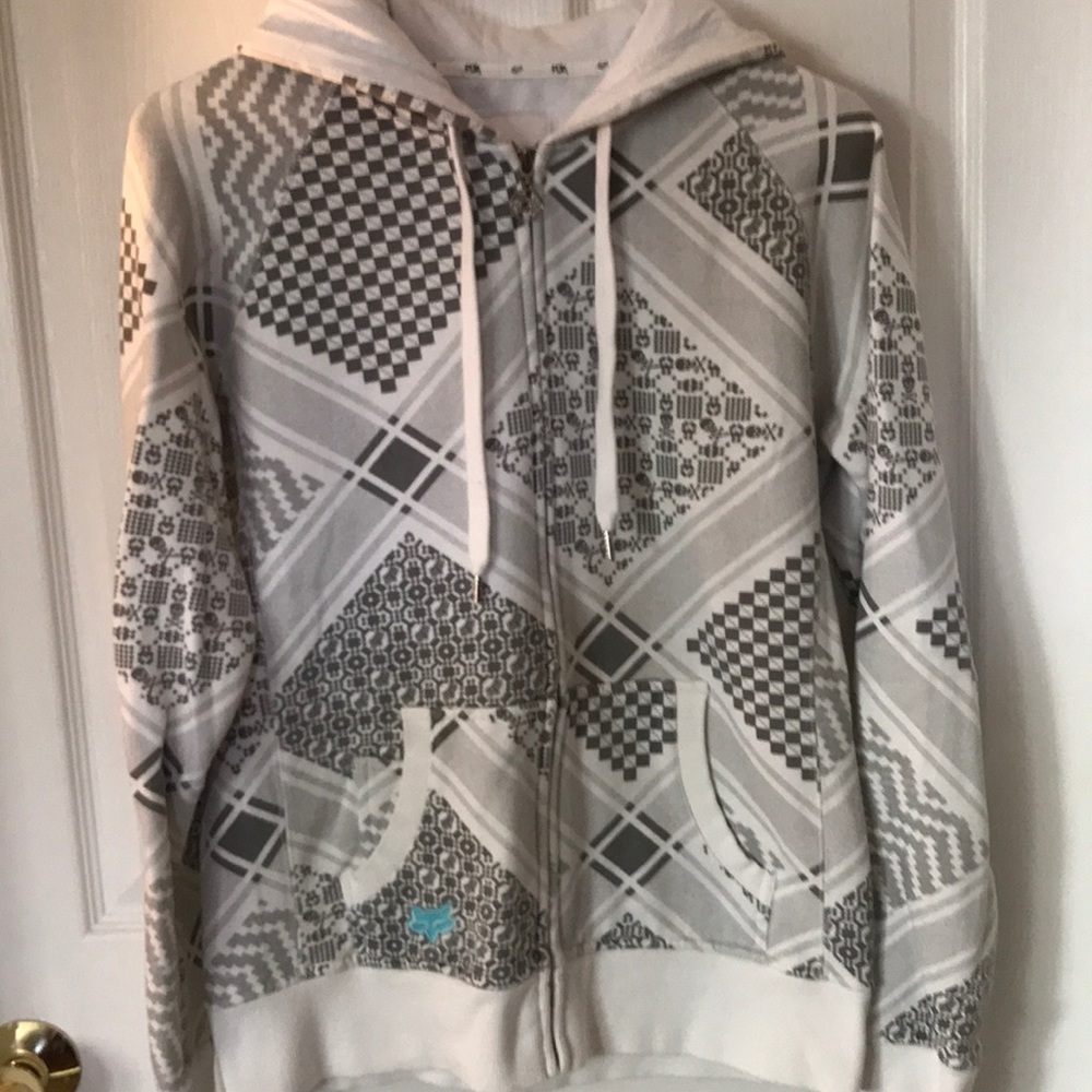 FOX zippered jacket Sz Lg